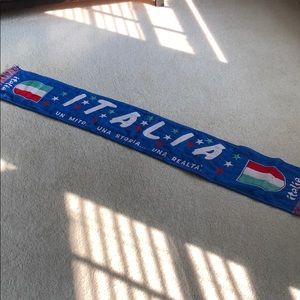 Vintage Italian National Soccer Team Scarf